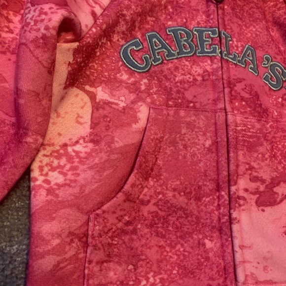 Cabela’s Canada Pink Camo zip up Hoodie   NEW w/o tags 12m - Picture 3 of 5